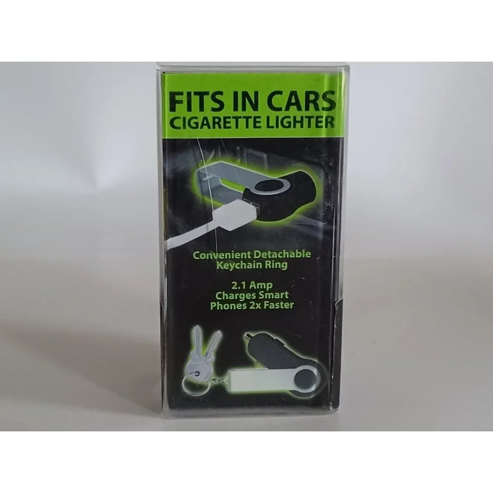 Gadget Gear 2.1 Amp Car Swivel Key Charger Chain , Key Holder Plastic Case